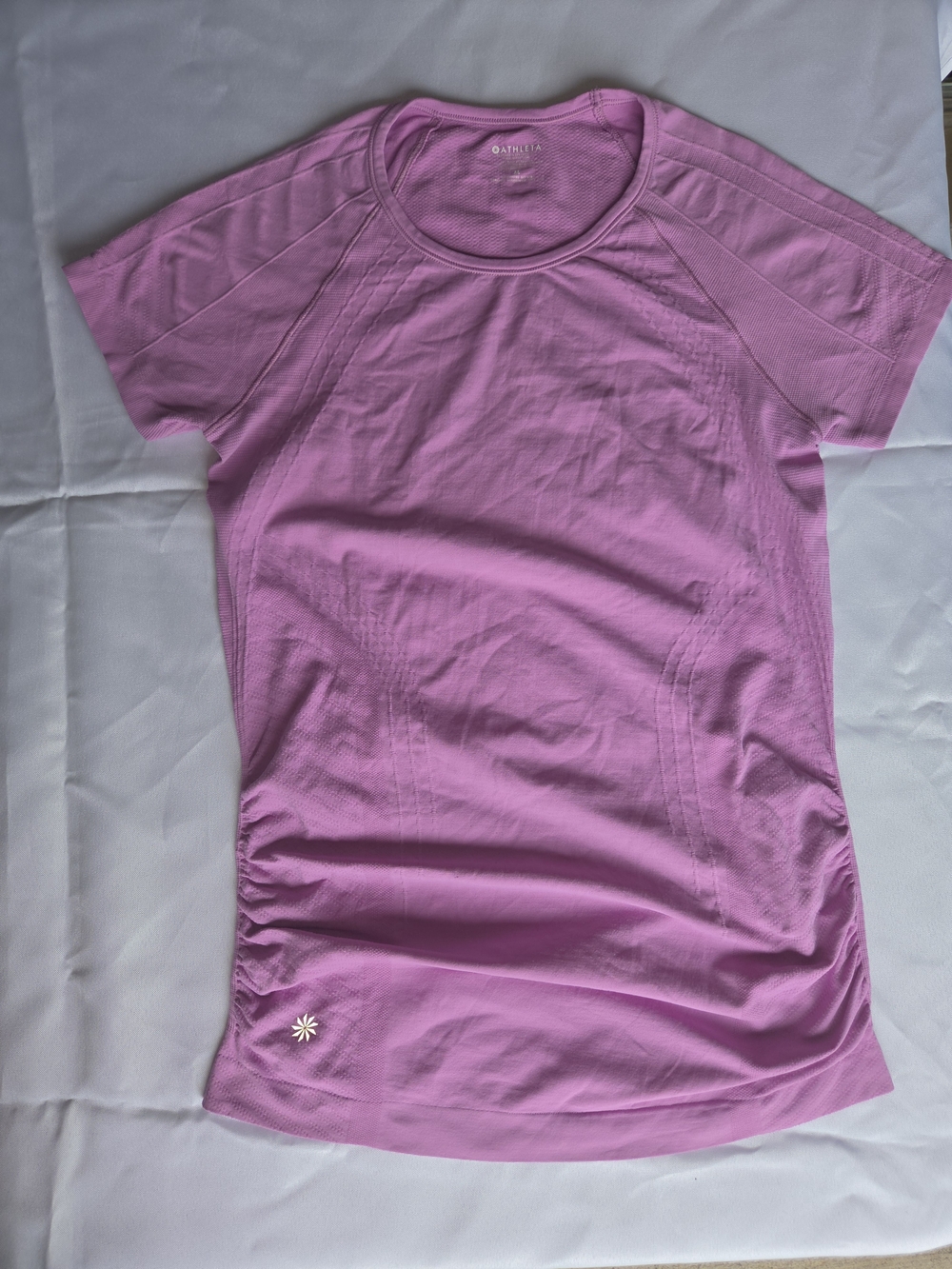 Athleta Lavender-Pink Short Sleeve Performance Tee